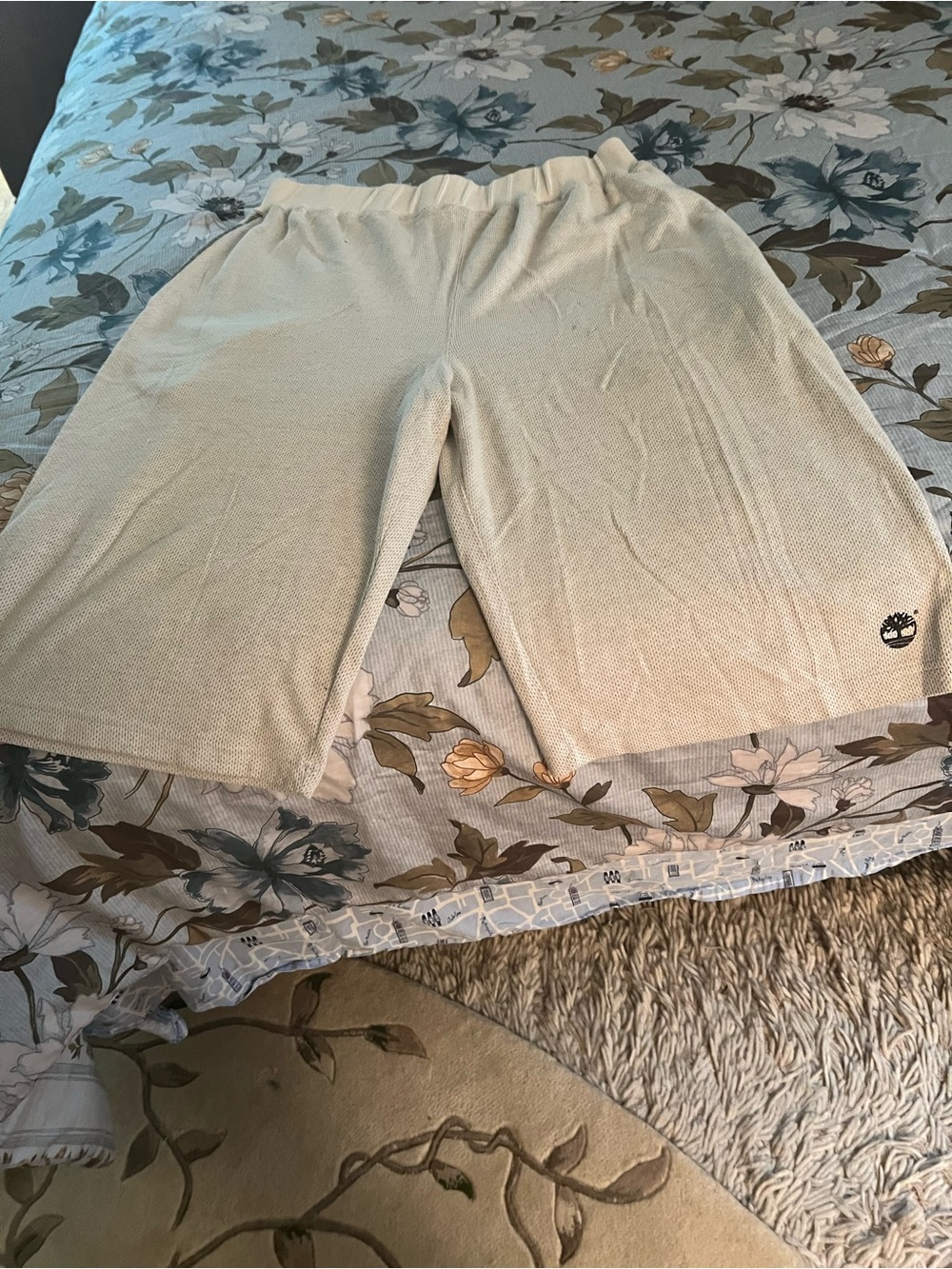 Timberland Men’s Knit Shorts Sz L in Oatmeal